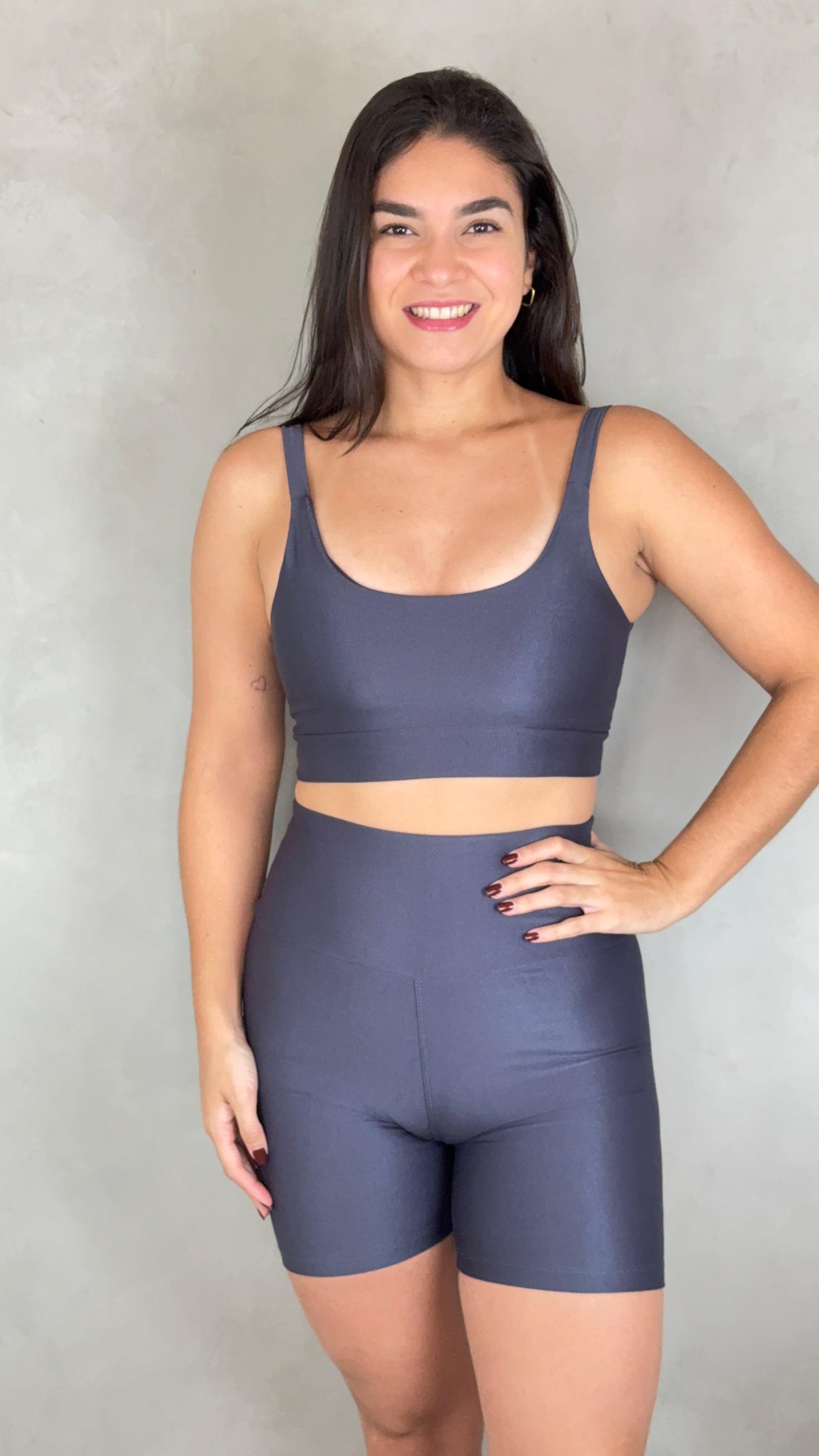 Conjunto Bermuda Wonder - Chumbo