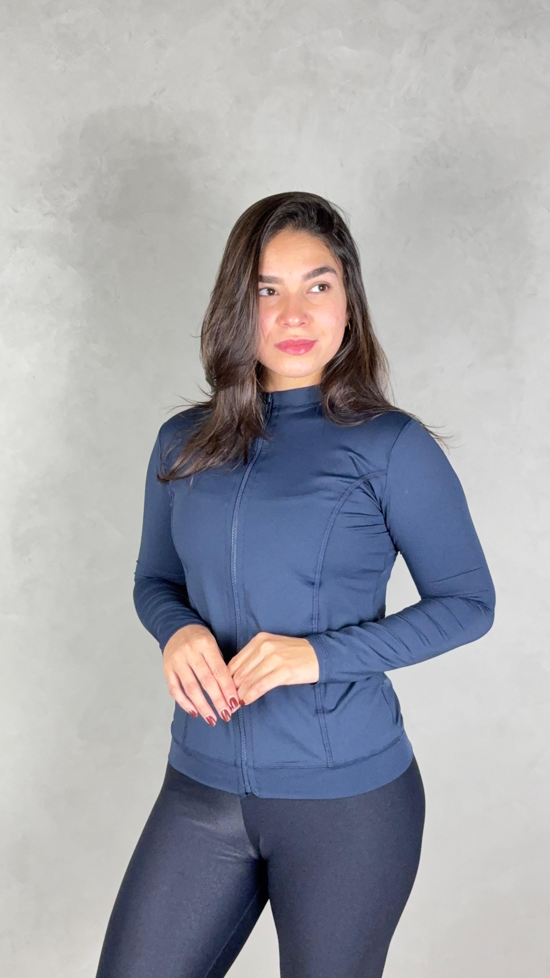 Casaco Fit Vibe - Azul Marinho