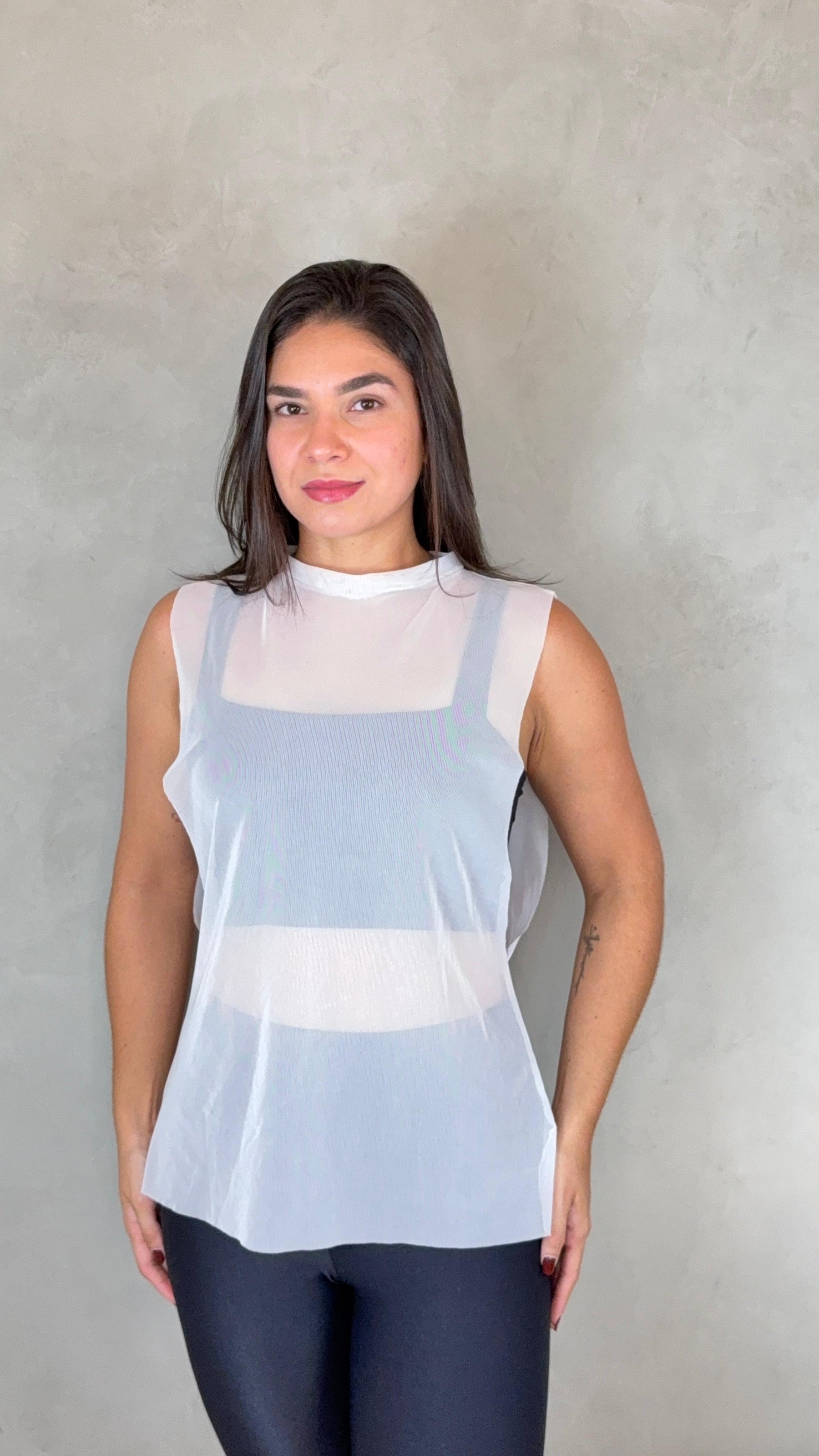 Regata Tule - Branco