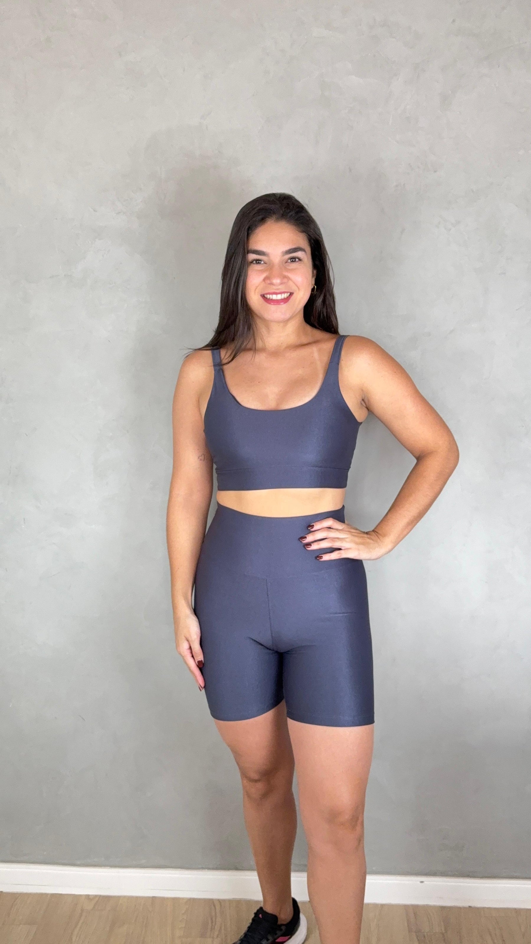 Conjunto Bermuda Wonder - Chumbo