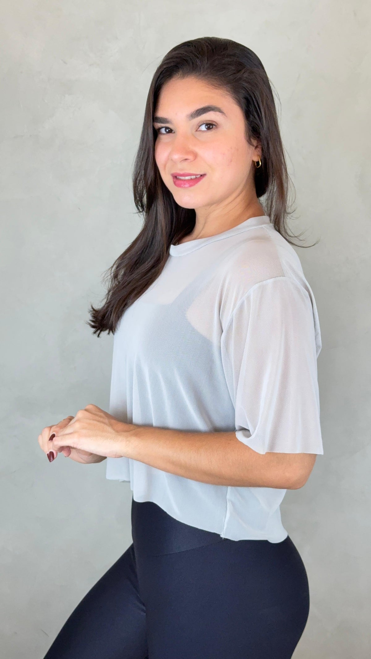 Cropped Tule - Prata