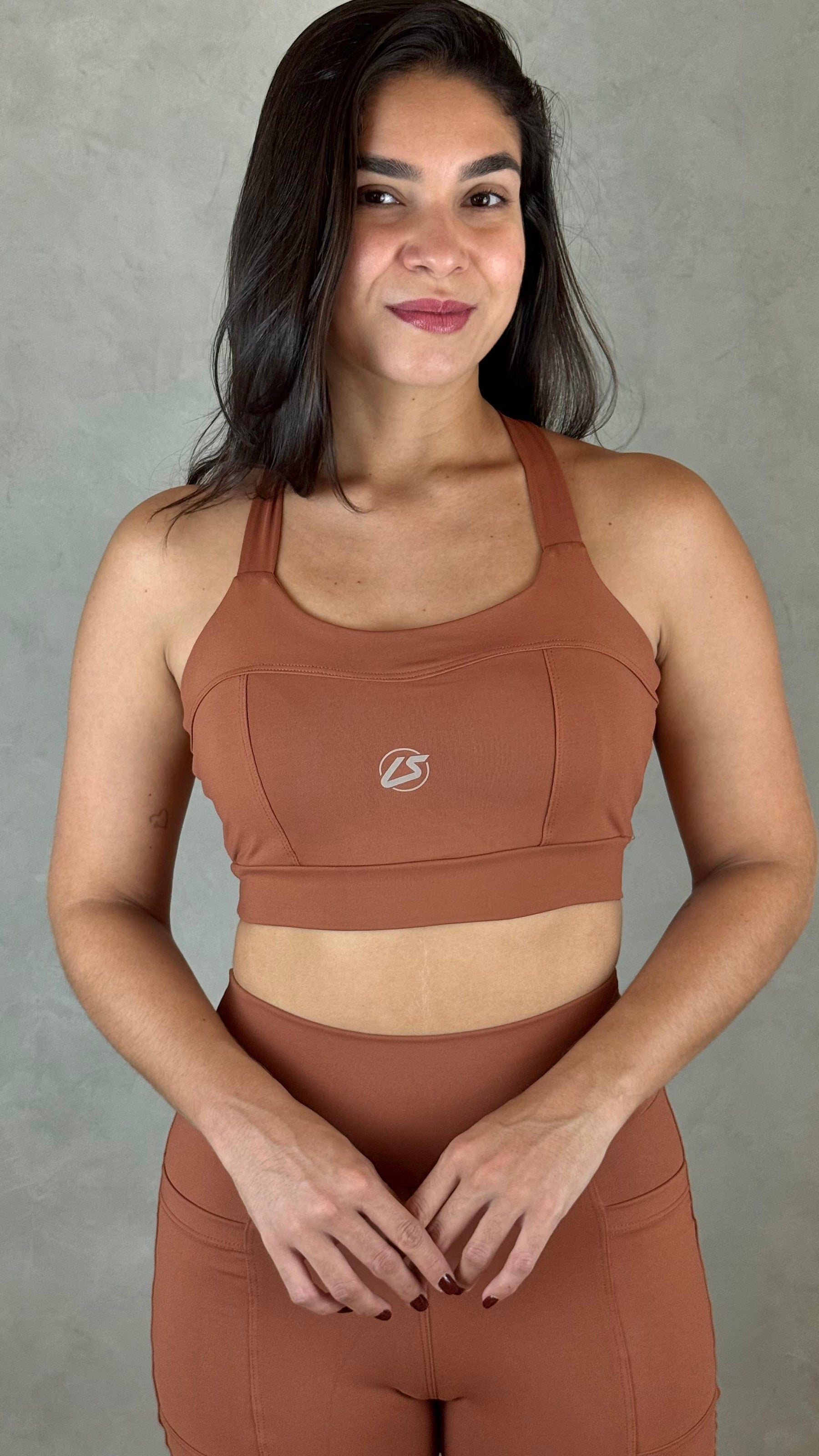 Conjunto de Short Maxx - Marrom