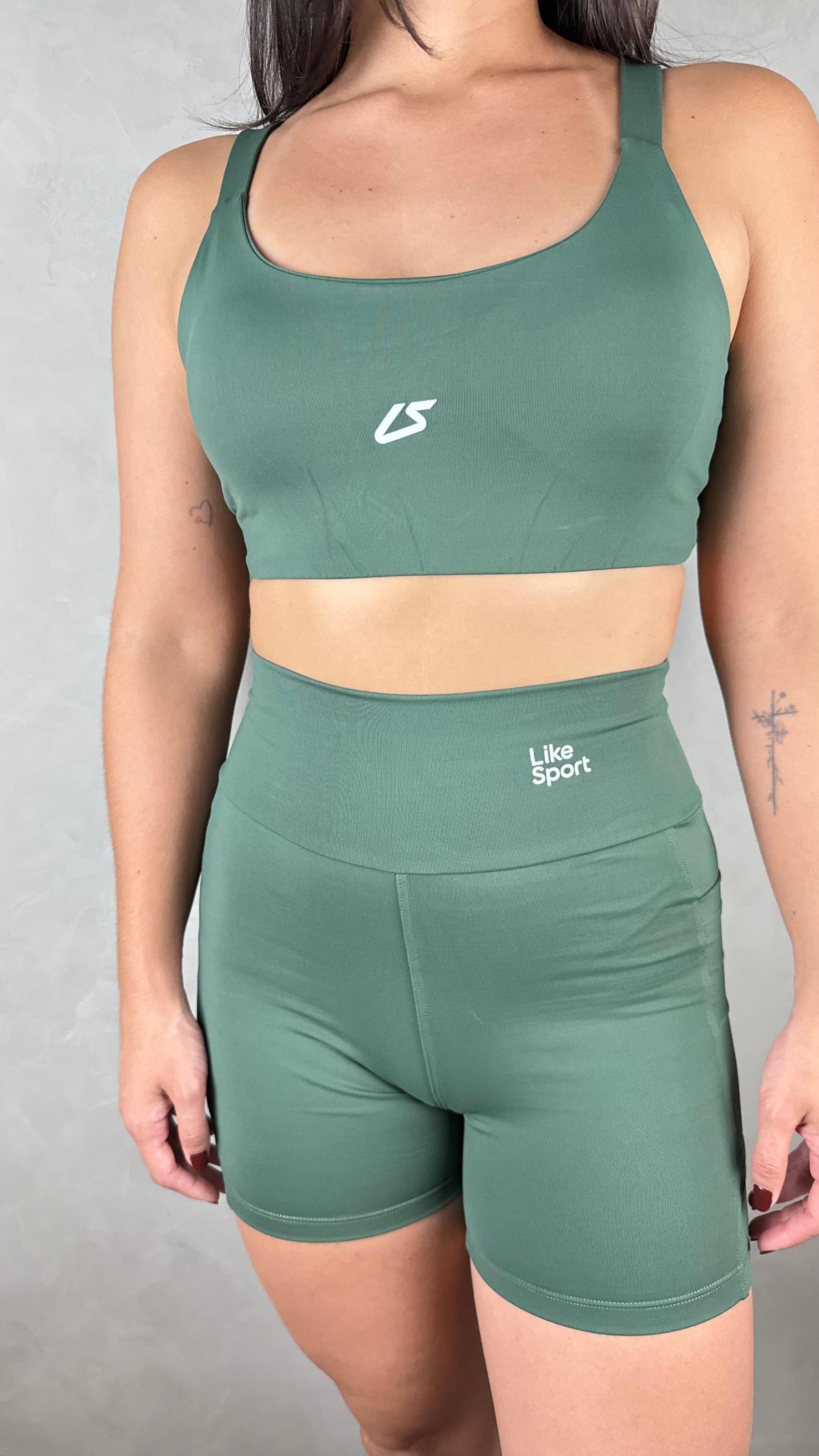 Conjunto de Short Speed - Verde Bandeira