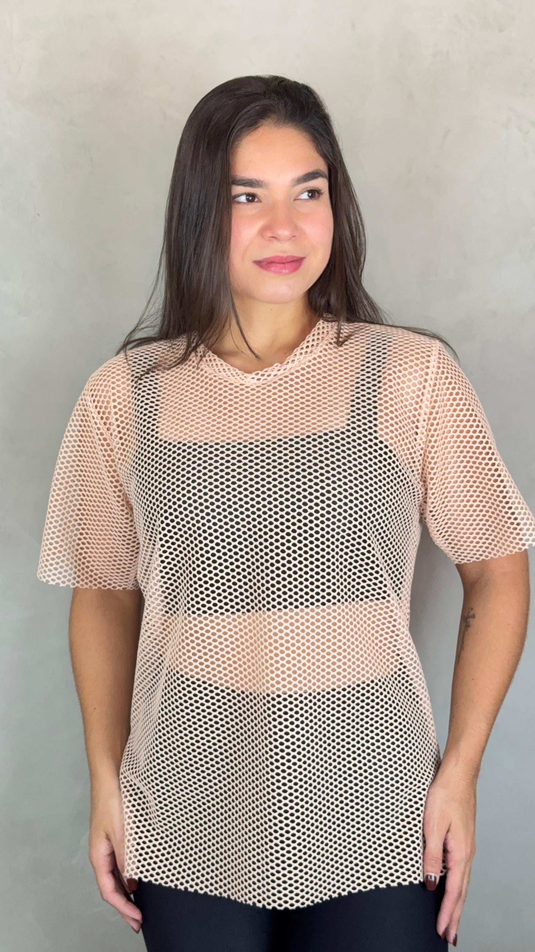 Blusa Arrastão Tela - Rosé