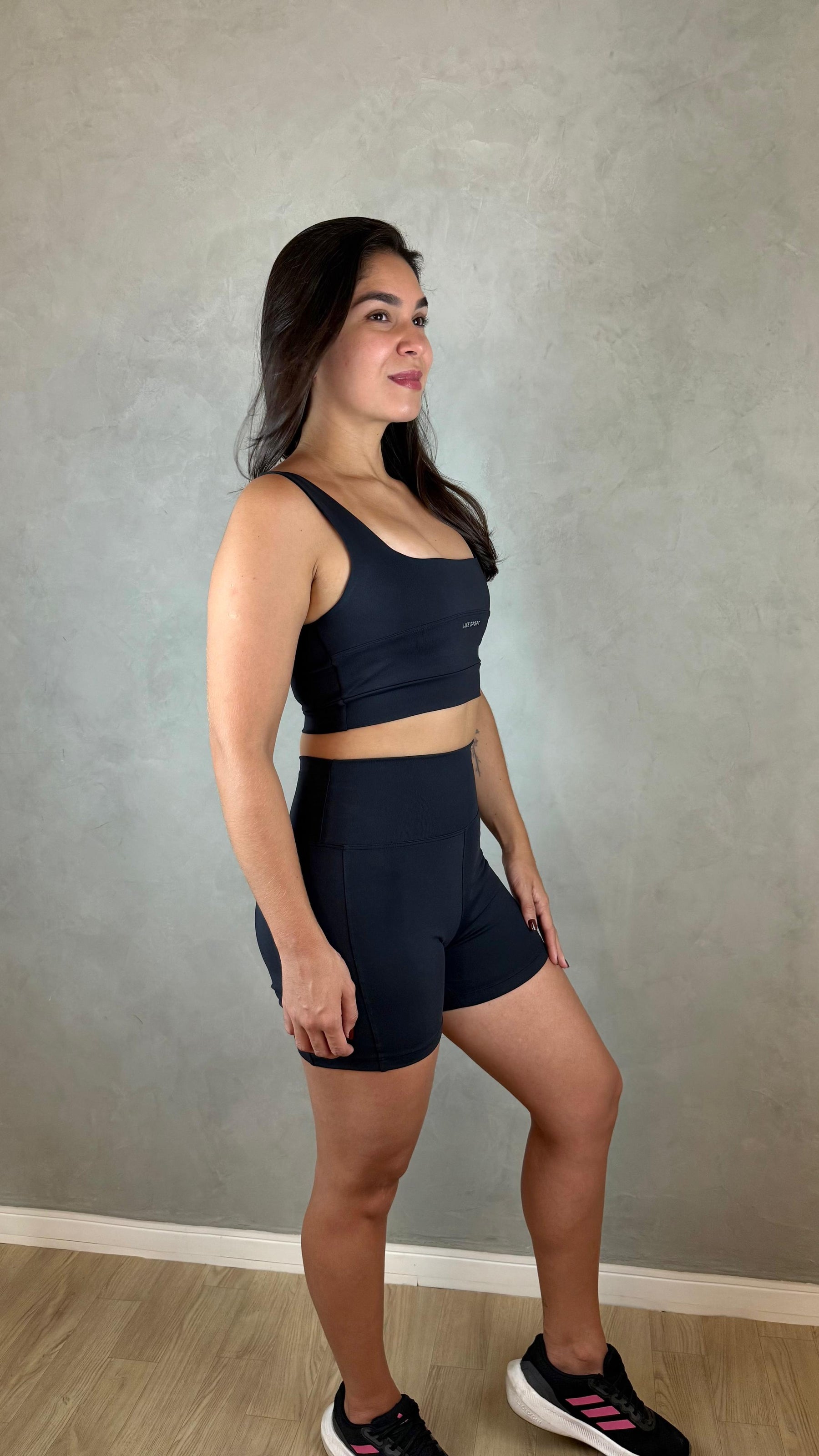 Conjunto de Short Tred - Preto