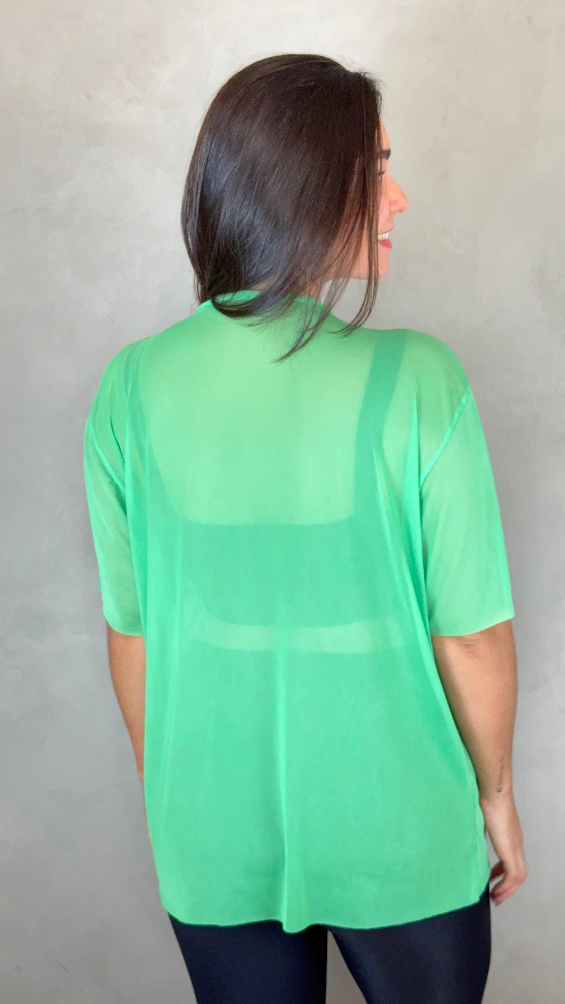 Blusa Clássica Tule - Verde Primavera