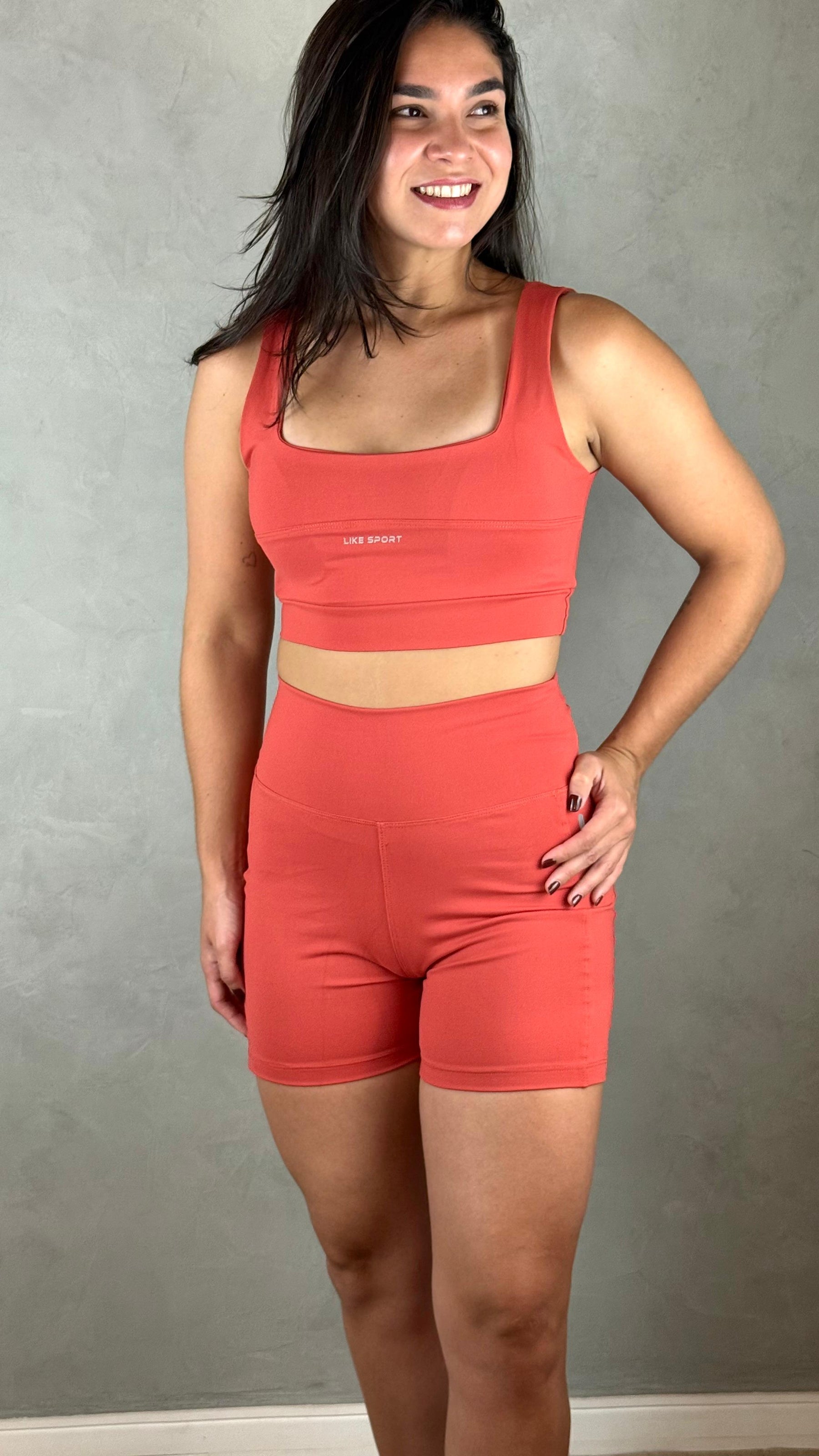 Conjunto de Short Tred - Telha