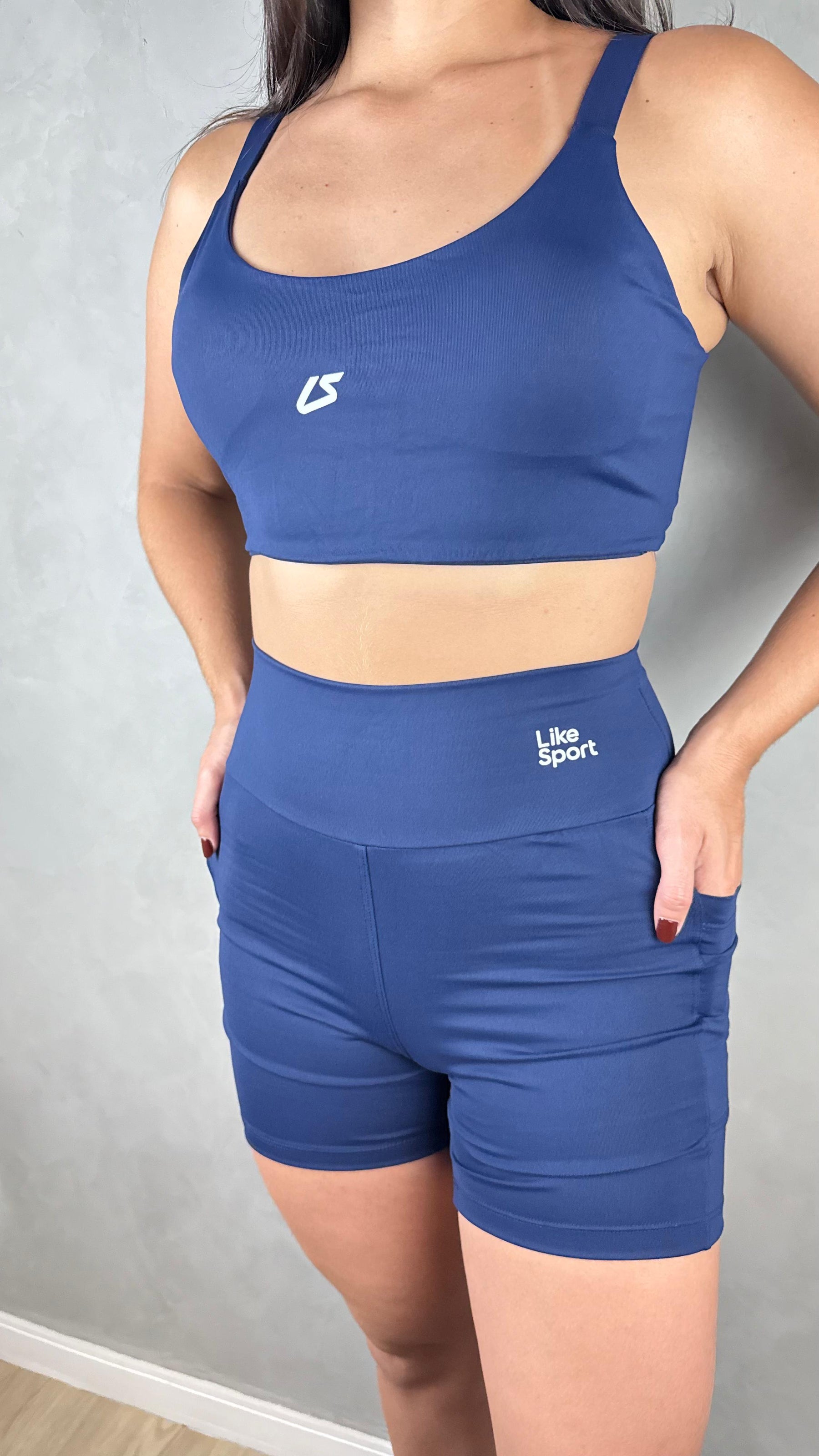 Conjunto de Short Speed - Azul Marinho