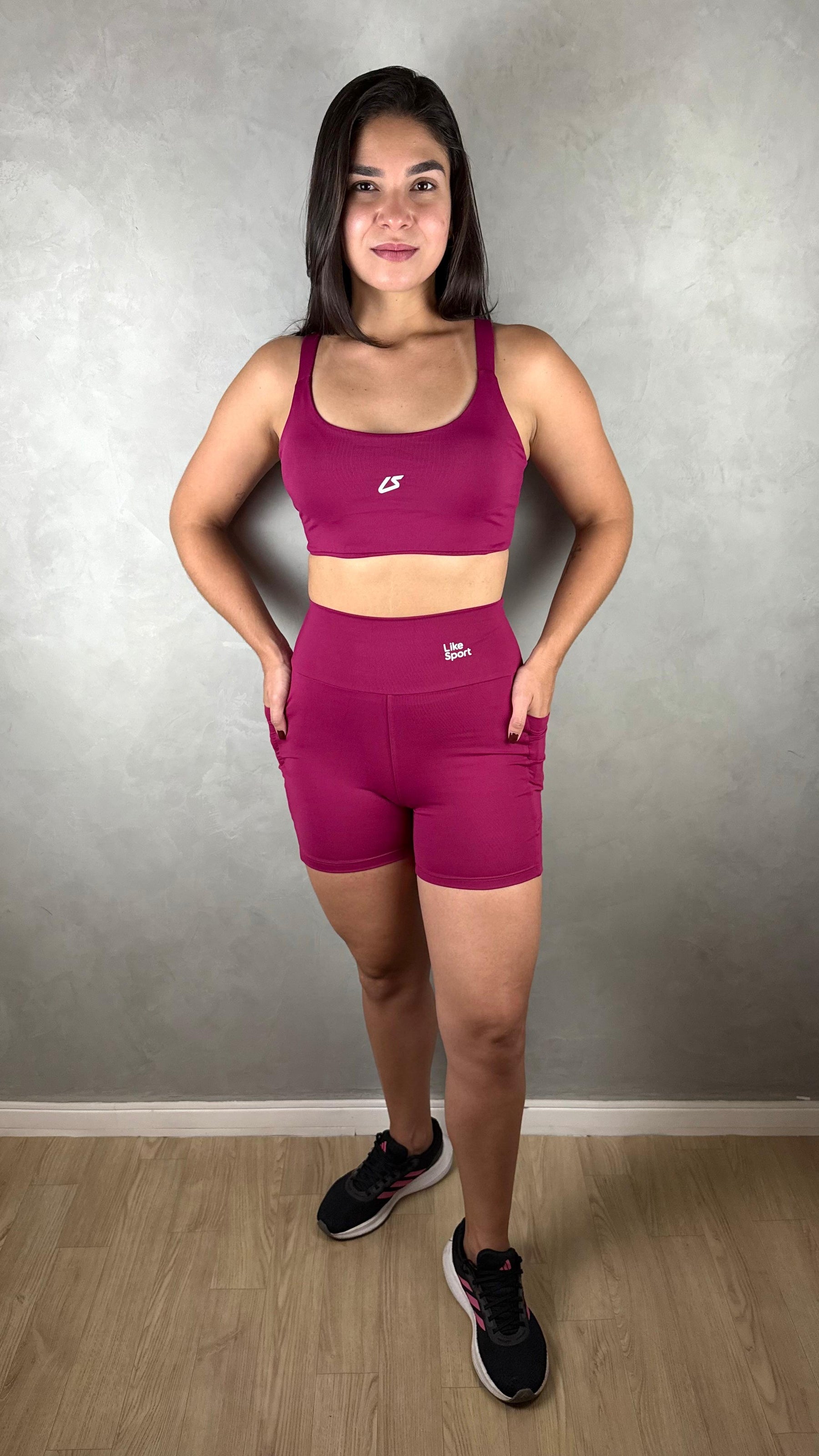 Conjunto de Short Speed - Cereja