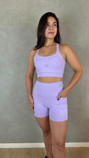 Conjunto de Short Maxx - Lilás