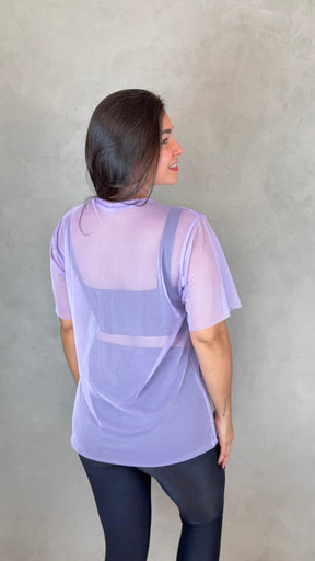 Blusa Clássica Tule - Lilás