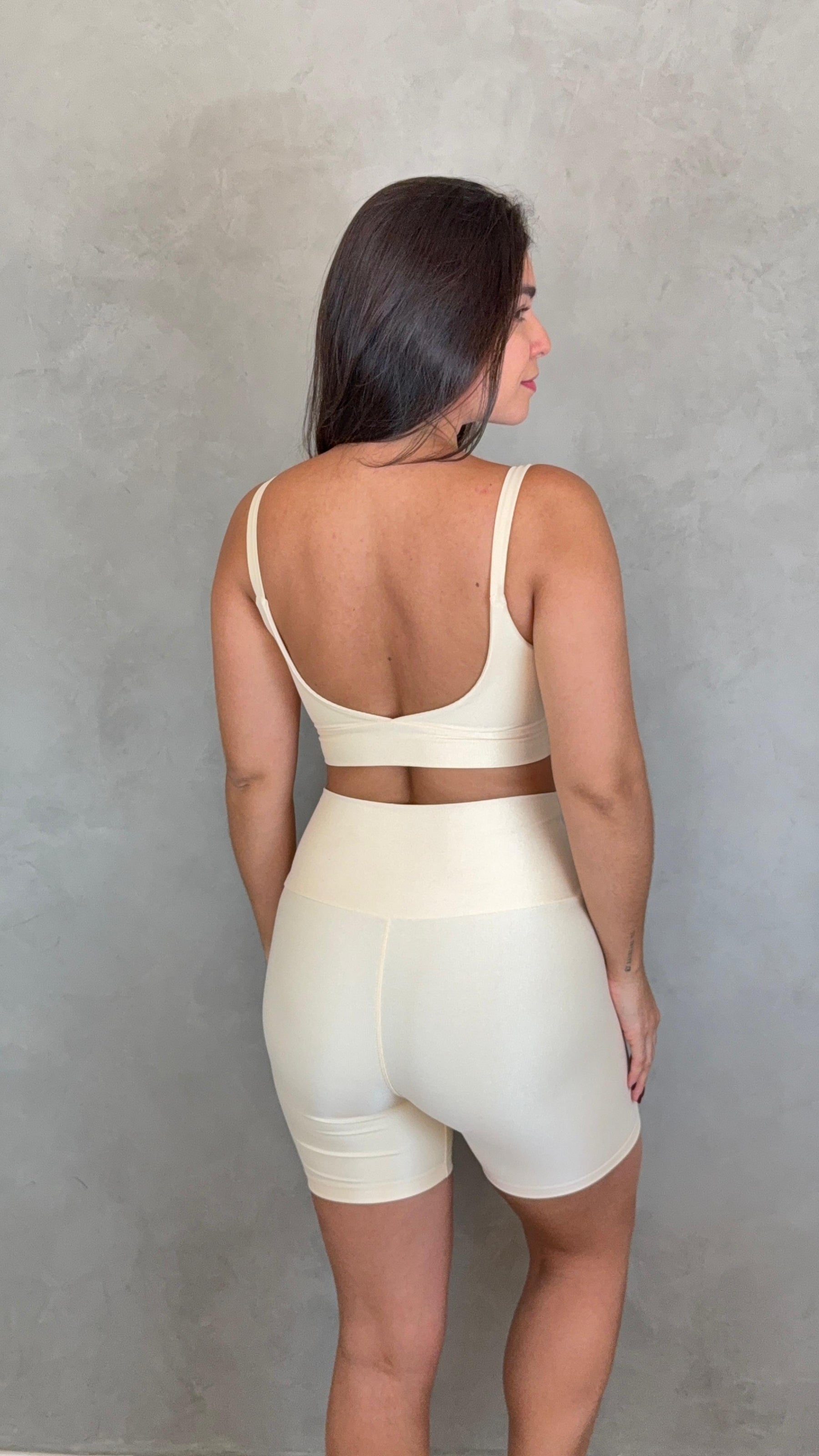 Conjunto Bermuda Wonder - Creme