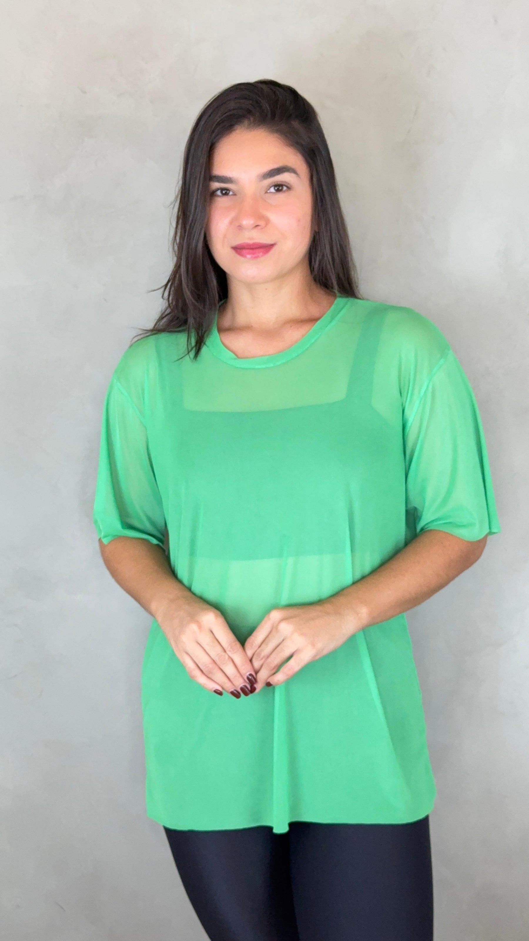 Blusa Clássica Tule - Verde Primavera