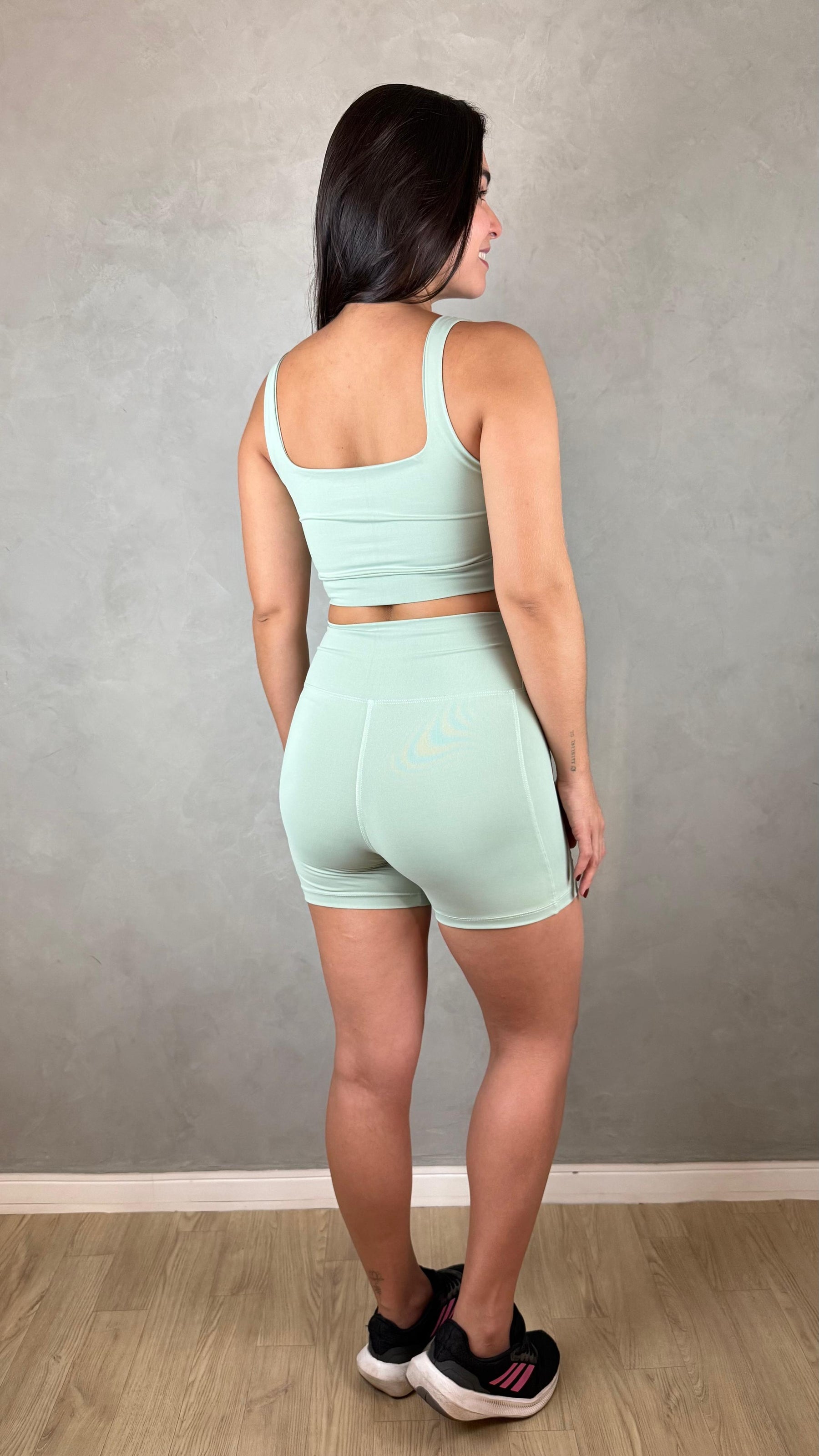 Conjunto de Short Tred - Verde Sálvia