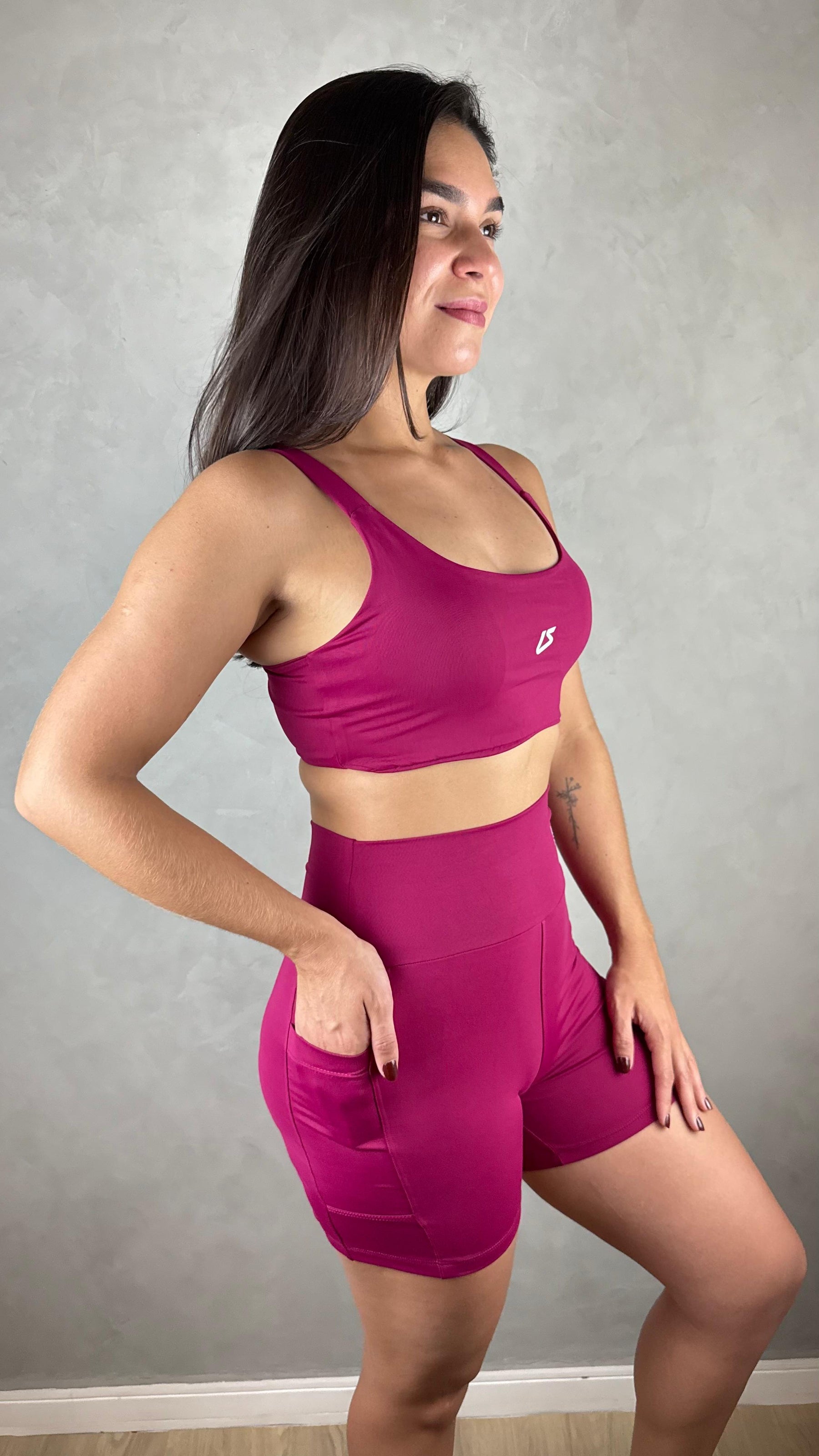 Conjunto de Short Speed - Cereja