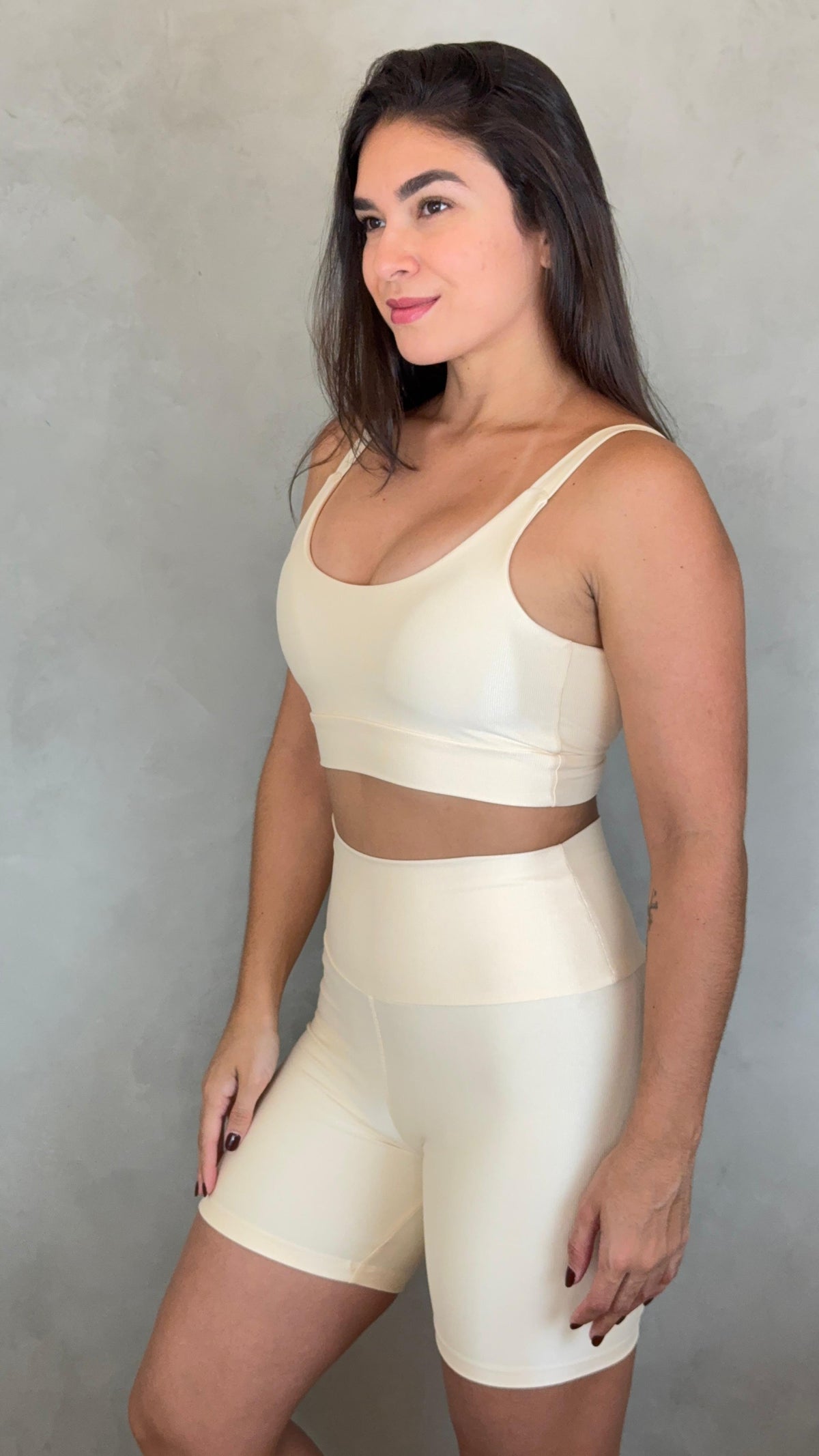 Conjunto Bermuda Wonder - Creme