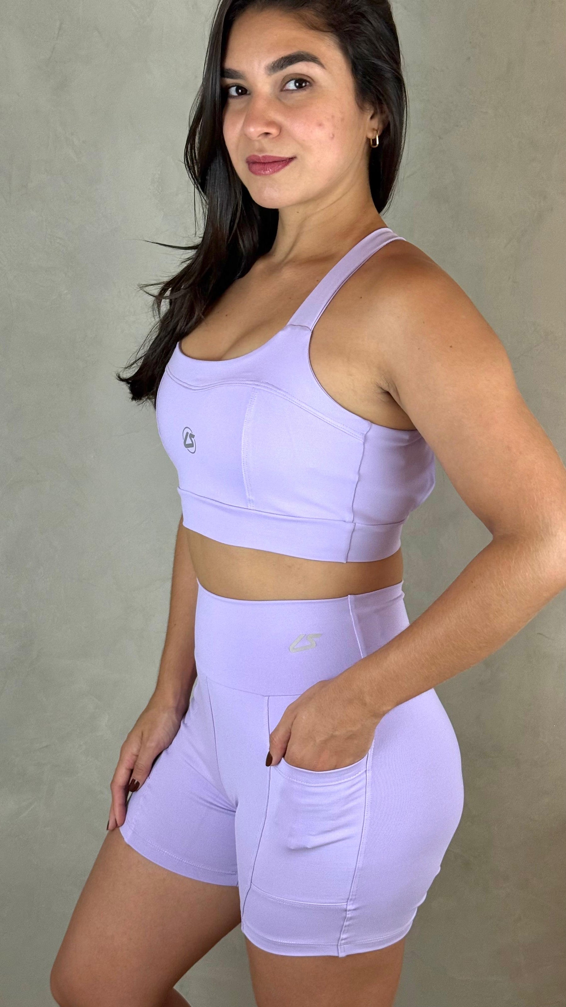 Conjunto de Short Maxx - Lilás