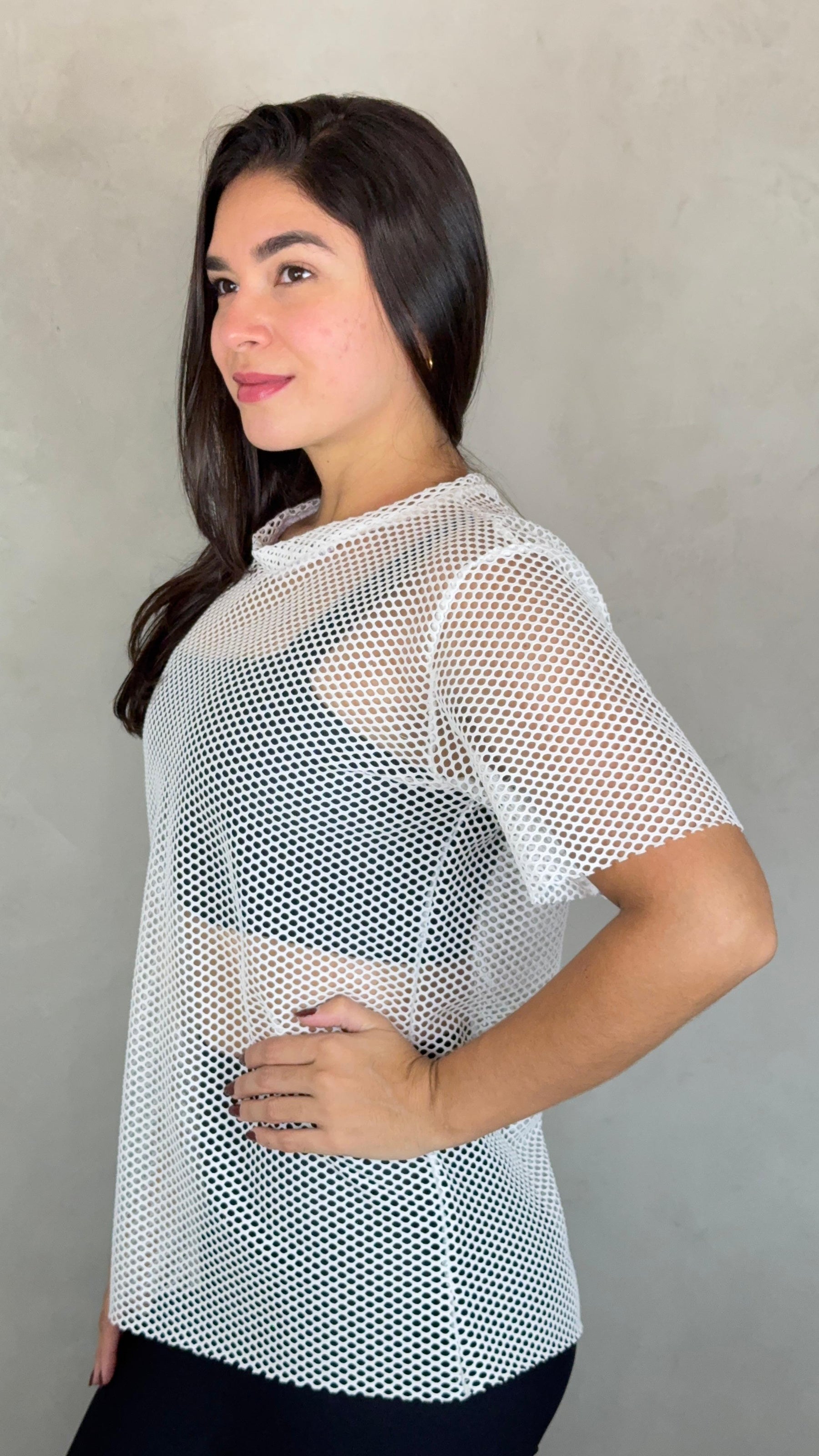 Blusa Arrastão Tela - Branco