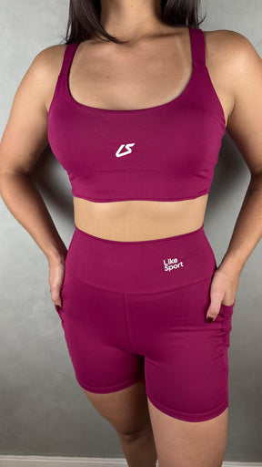 Conjunto de Short Speed - Cereja