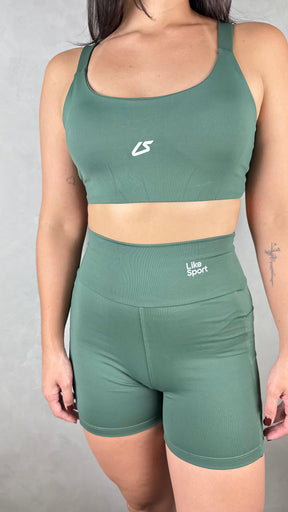 Conjunto de Short Speed - Verde Bandeira