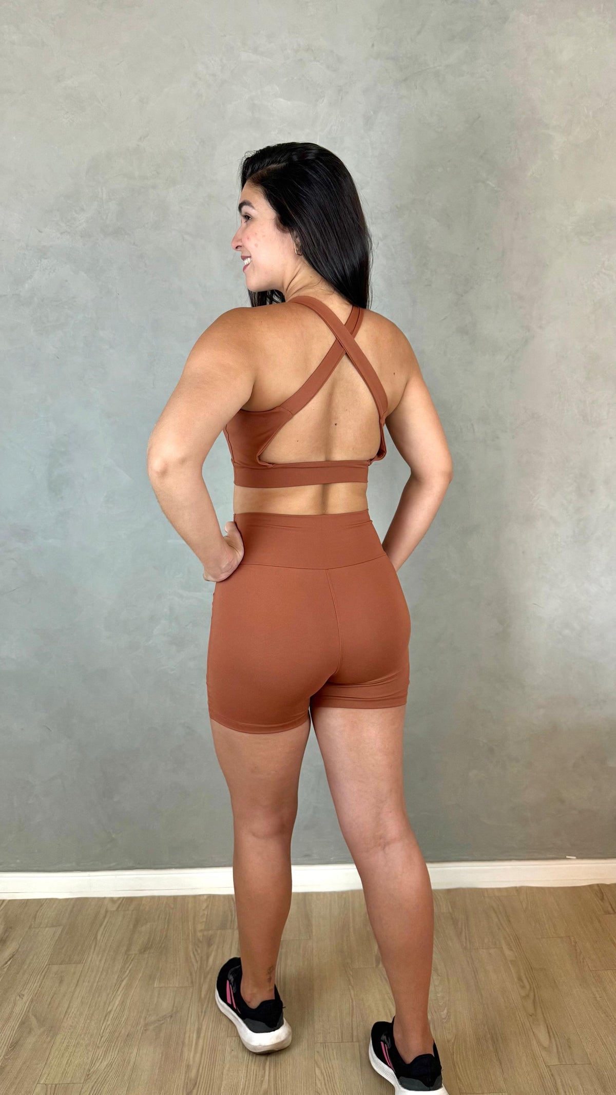 Conjunto de Short Maxx - Marrom